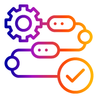 Symbol für schnelle, hyperautomatisierte Migrationsausführung